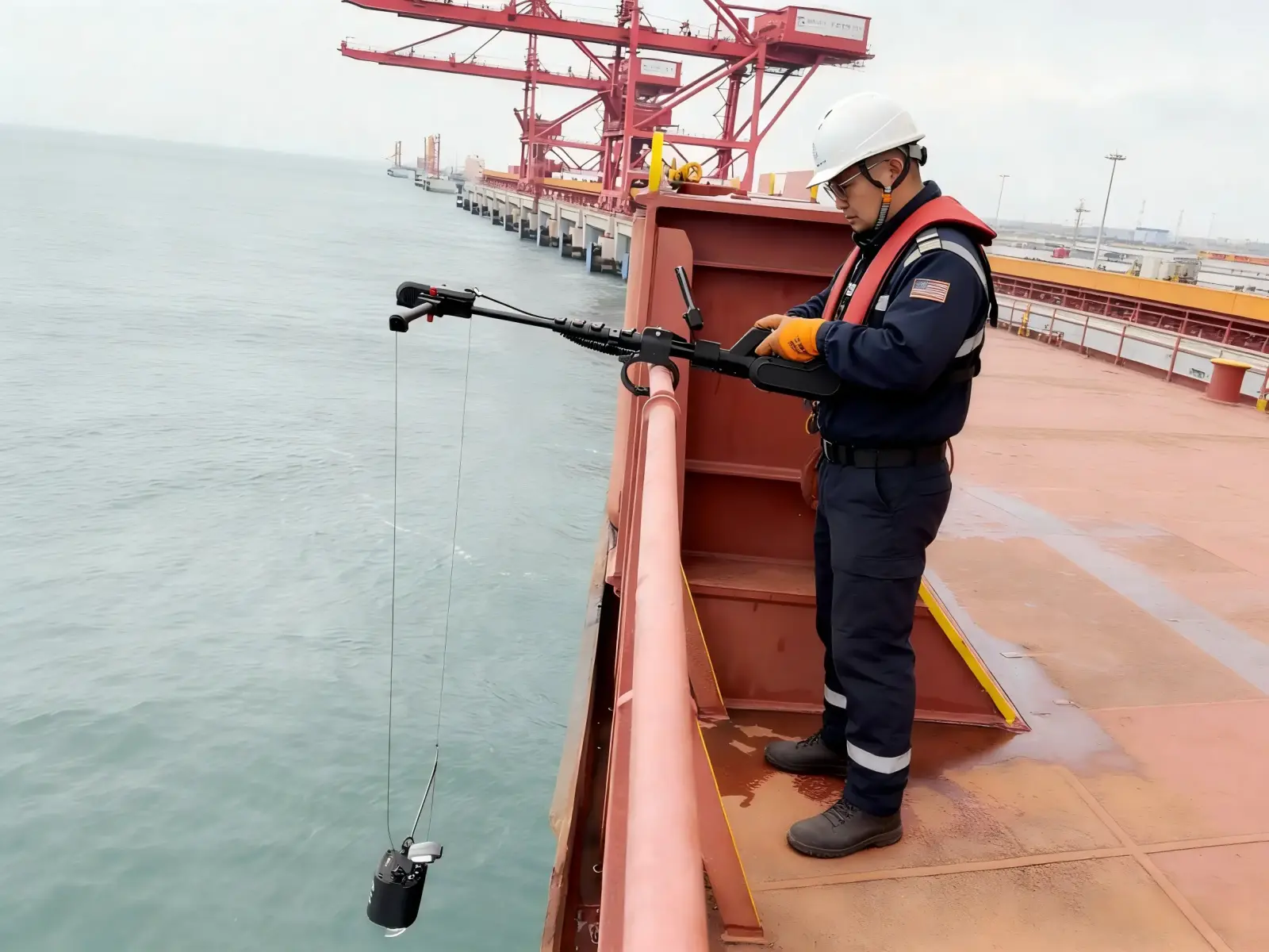 Ship draft observation device